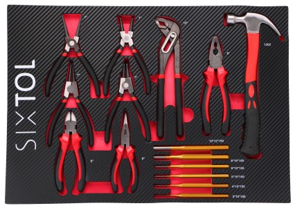 Module d'outils pour chariot d'atelier MECHANIC TOOL TRAY 4, 15 pièces