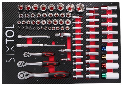 Module d'outils pour chariot d'atelier MECHANIC TOOL TRAY 6, 80 pièces