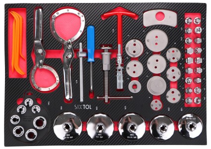 Module d'outils pour chariot d'atelier MECHANIC TOOL TRAY 10, 52 pièces