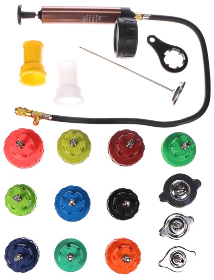 Kit de test de système de refroidissement MECHANIC COOLING TESTER 18, 0-2,5 bar, 18 pièces