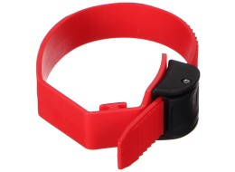Sangle à dégagement rapide pour porte-vélos sur attelage, longueur 38 cm, rouge - pièce de rechange