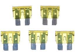 Kit de fusibles automobiles à lame MECHANIC FUSE SET 20A, 100 pièces