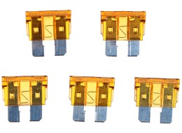 Kit de fusibles automobiles à lame MECHANIC FUSE SET 5A, 100 pièces