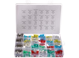 Ensemble de fusibles à lame et en verre pour automobile MECHANIC FUSE SET 215