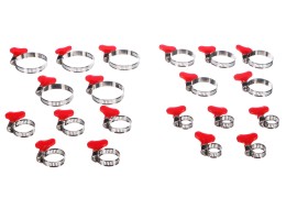 Collier de serrage à papillon MECHANIC CONNECT SET 20, 10-44mm, 20 pièces