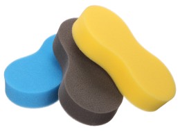 Éponge de lavage pour voiture CAR DETAILING WASH 3, 3 pièces, bleue, noire, jaune