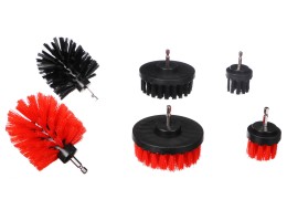 Jeu de brosses pour perceuse pour nettoyage de voiture CAR DETAILING DRILL BRUSH 6, 6 pcs