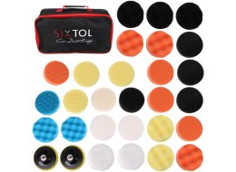 Ensemble de tampons/éponges de polissage avec porte-plateau pour nettoyage de voiture CAR DETAILING