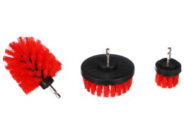 Ensemble de brosses pour perceuse pour nettoyage de voiture CAR DETAILING DRILL BRUSH 3 MEDIUM, 3 pi