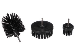 Ensemble de brosses pour perceuse pour nettoyage de voiture CAR DETAILING DRILL BRUSH 3 HARD, 3 pièc