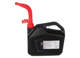 Bidon en plastique pour carburant mécanique 5 L, noir