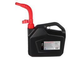 Bidon en plastique pour carburant mécanique 10 L, noir