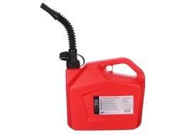 Bidon en plastique pour carburant mécanique rouge 5 L, rouge