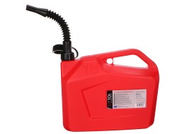 Bidon en plastique pour carburant mécanique rouge 10 L, rouge