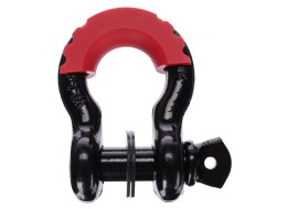 Manille offroad avec protecteur en caoutchouc CAR SHACKLE 1, capacité 4,75 t