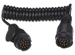 Câble spiralé de liaison de fiche d'attelage TRAILER CABLE 4, 13-13 broches, 3 m