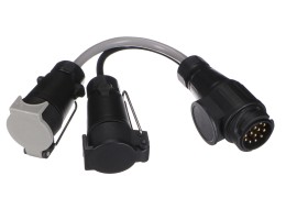 Réduction de la fiche d'attelage TRAILER CABLE 6, de 13 broches vers 7 broches N+S, 35cm