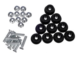 Kit de crochets avec vis pour fixation de filet/bâche sur remorque TRAILER HOOK SET 2, 10 pièces