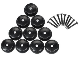 Jeu de crochets avec vis pour fixer filet/bâche à la remorque TRAILER HOOK SET 3, 10 pièces