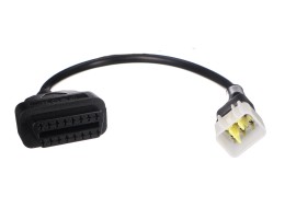 Adaptateur OBD-II 6 broches pour moto Delphi MECHANIC CABLE 12