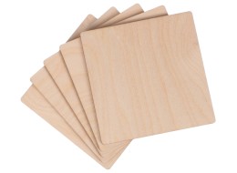 Plaquettes en bois CREATIVE WOOD SET 5, 10 x 10 cm