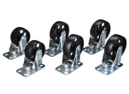 Roues pivotantes pour palan d'atelier MECHANIC CRANE 2T, 6 pcs - pièce de rechange