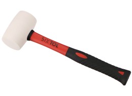 Maillet en caoutchouc TPR HAMMER 220, blanc, 220 g, 285 mm