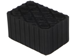 Tampon en caoutchouc pour cric automobile JACK PAD 18, 120x80x60 mm