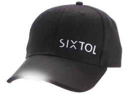 Casquette avec lumière LED B-CAP 25lm, rechargeable, USB, taille universelle, noire