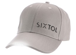 Casquette avec lumière LED B-CAP 25lm, rechargeable, USB, taille universelle, grise