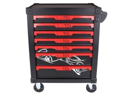 Chariot d'atelier pour outils MECHANIC TROLLEY KEVIN, 7 tiroirs