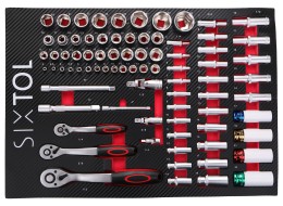 Module d'outils pour chariot d'atelier MECHANIC TOOL TRAY 6, 80 pièces