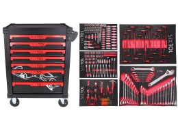 Servante d'atelier MECHANIC TROLLEY KEVIN 253, 7 tiroirs, 253 outils